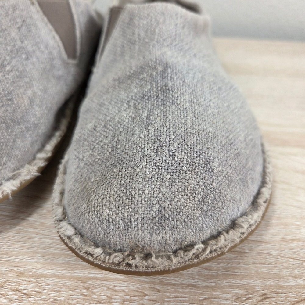 VIBAe ZUMA Linen Slip-On Shoes Unisex EU 41 Men's 8 Women's 10 Beige Gray - Picture 3 of 11
